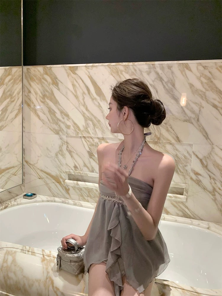 银河痕迹 手工钉钻绝美上衣 Galaxy Traces – Stunning Hand-Embellished Rhinestone Top