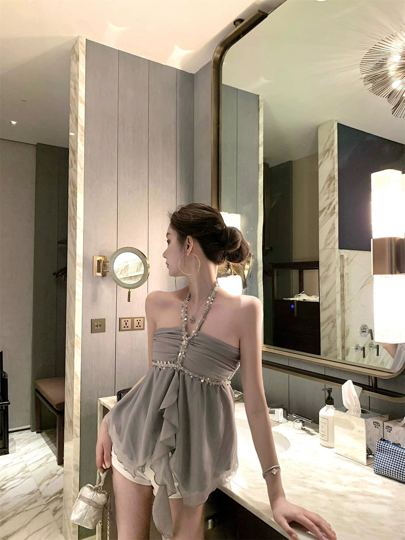 银河痕迹 手工钉钻绝美上衣 Galaxy Traces – Stunning Hand-Embellished Rhinestone Top