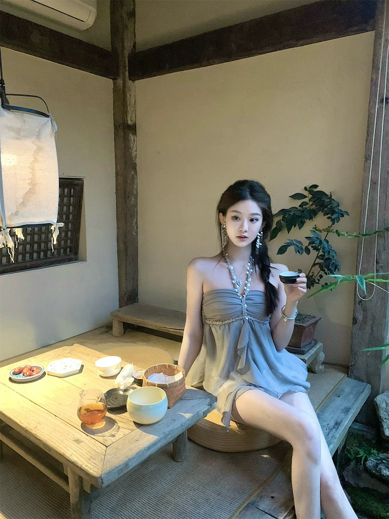 银河痕迹 手工钉钻绝美上衣 Galaxy Traces – Stunning Hand-Embellished Rhinestone Top