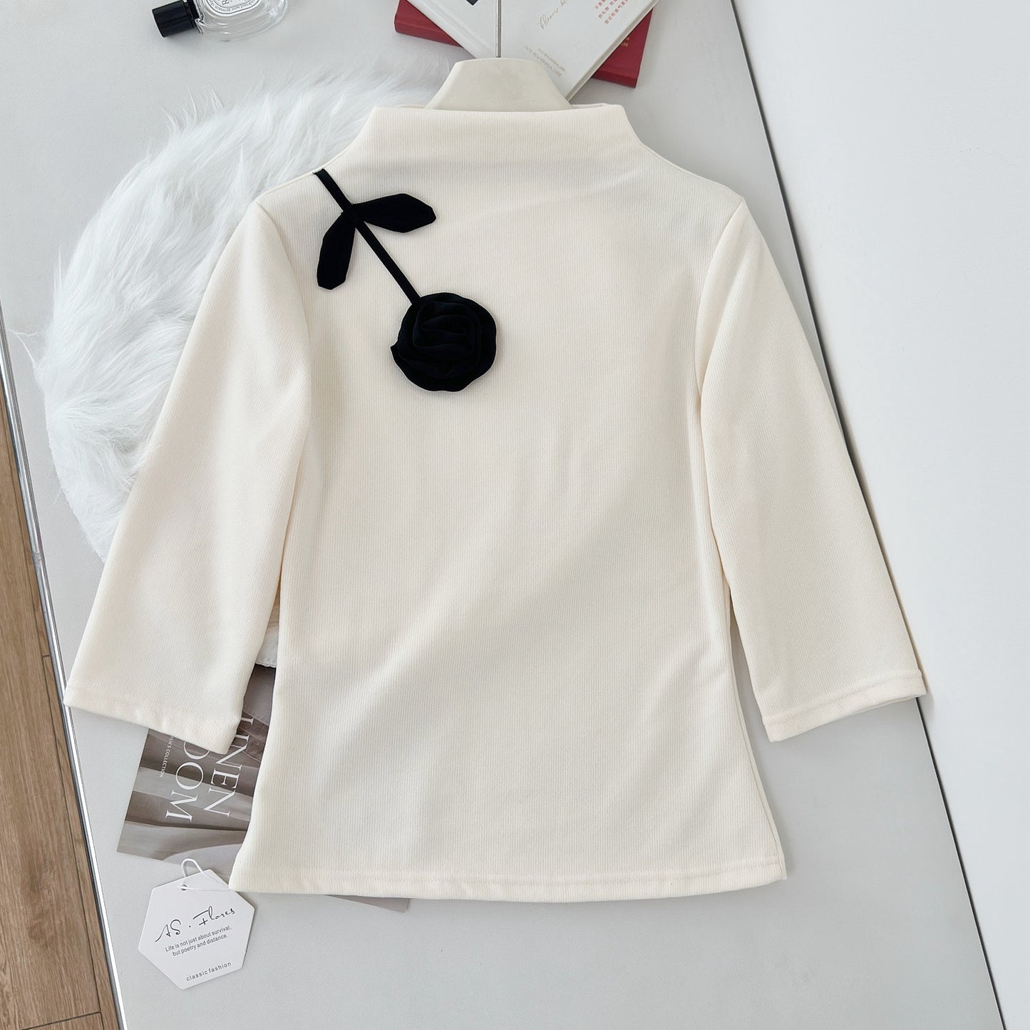 四季精英 新中式套装Urban Sophisticate 2-Piece Set Mock Neck Knit& Skirt