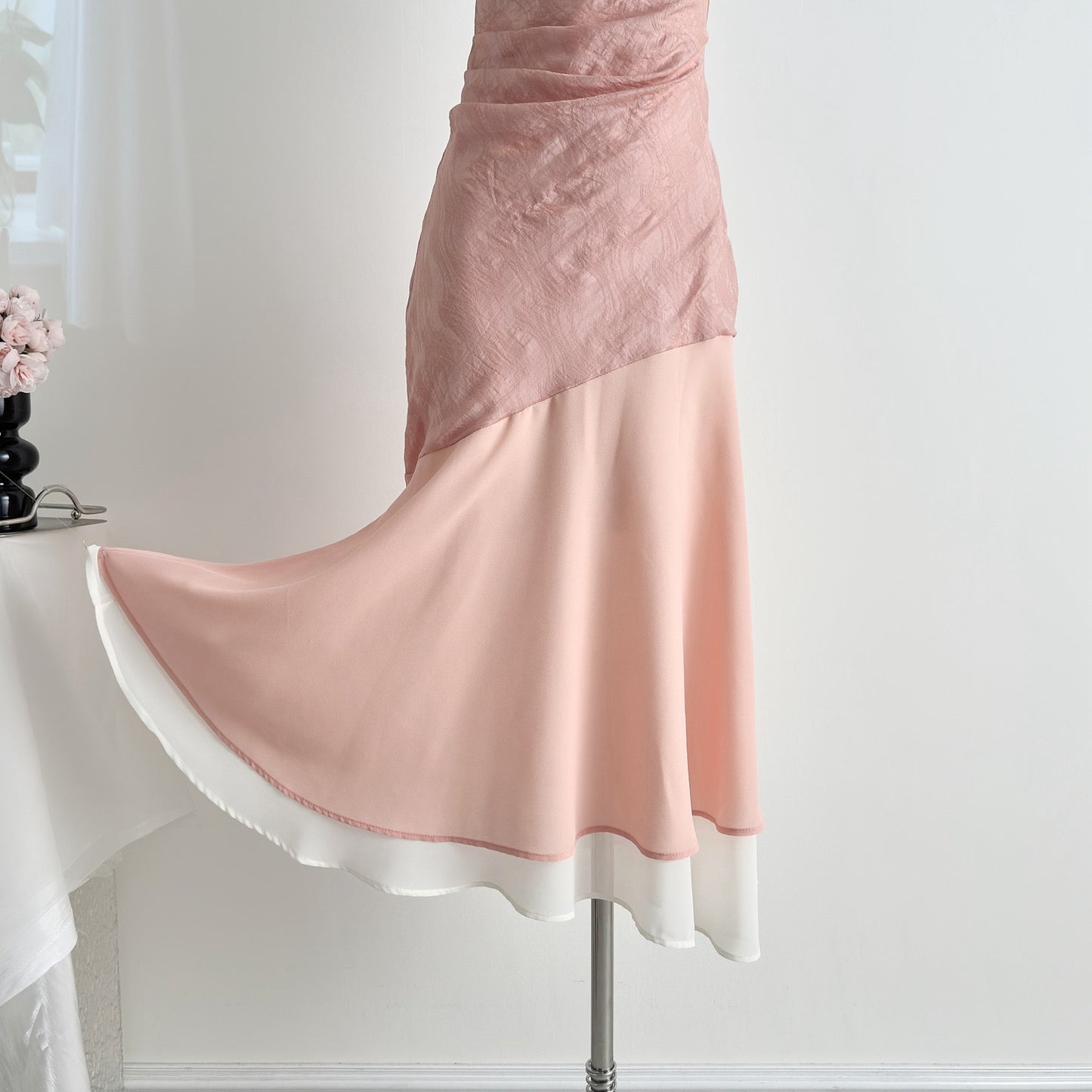 稚菊 新中式粉色旗袍 Petite Daisy Neo-Chinese Vintage Improved Qipao Cheongsam