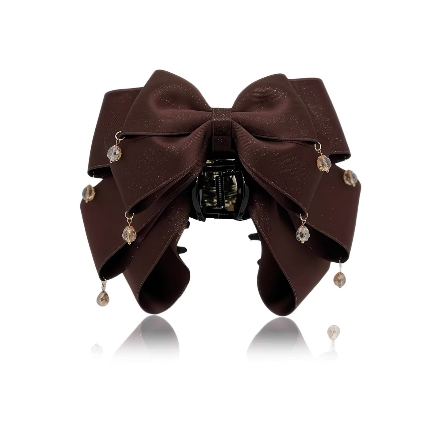 白夜梵星 浪漫气质蝴蝶结发夹 White Night Starry Romantic & Elegant Bow Hair Clip