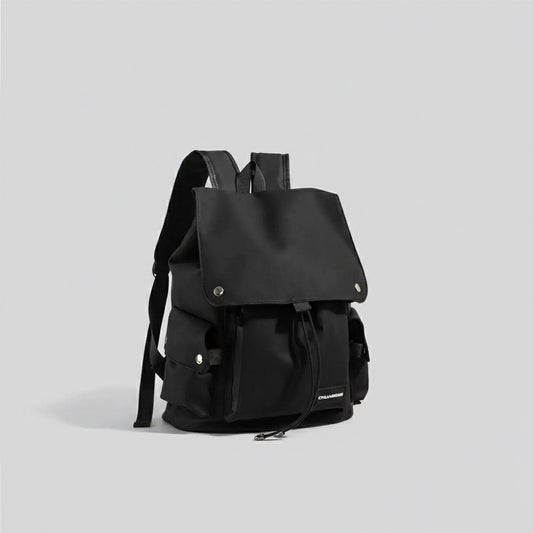 Evergreen Voyager Laptop Canvas Backpack - Black