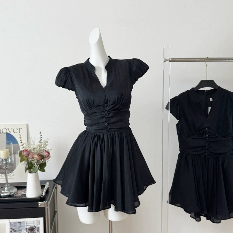 天鹅美颈 显瘦显白收腰连衣裙 Swan Neck Slimming Waist-Defining Flattering and Brightening Dress