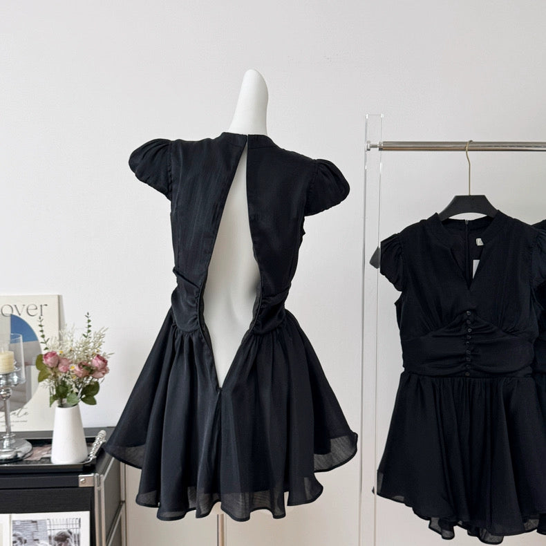 天鹅美颈 显瘦显白收腰连衣裙 Swan Neck Slimming Waist-Defining Flattering and Brightening Dress