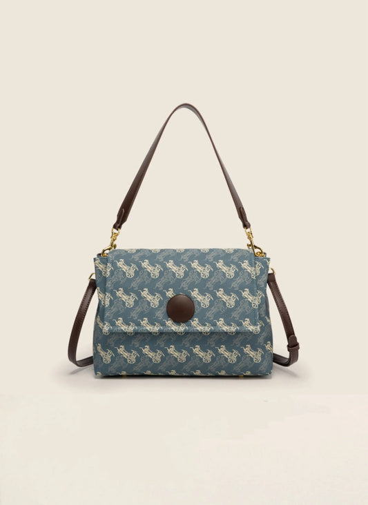 蓝调欧若 蓝色大容量托特包 Ouro Large Capacity Blue Tote Bag