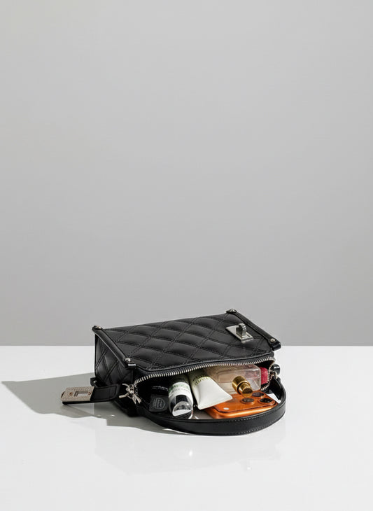 九号私藏 菱格小方包包 Frame No. 9 Quilted Crossbody Bag