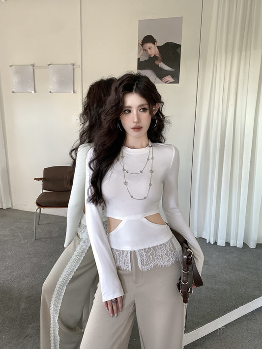 危险呼吸 辣妹风露腰修身上衣 Fatal Attraction: Skinny Cropped Long Sleeve Top