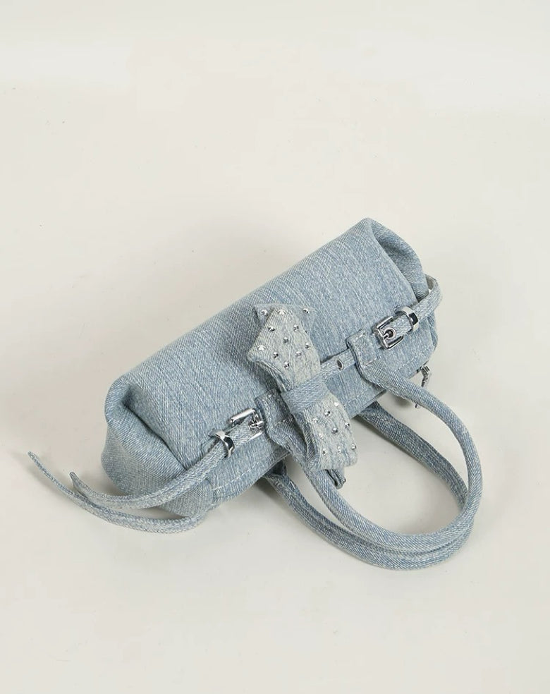 单宁甜心 牛仔帆布大空间保龄球包 Denim Sweetie Denim Canvas Bowling Bag