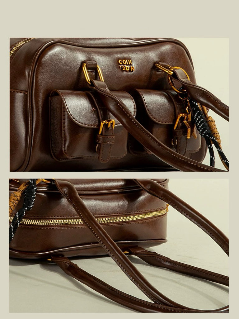 冷萃摩登 大容量复古单肩腋下包Cold Brew Modern Retro Spacious Underarm Bag