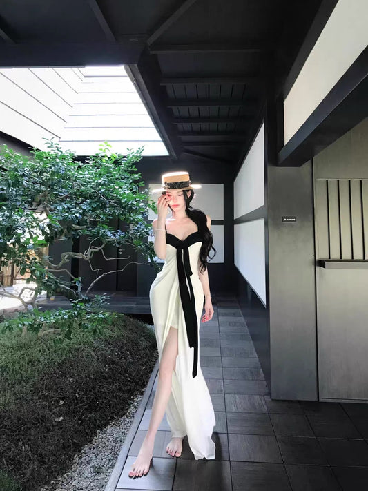 日和风铃 法式早春吊带修身连衣裙 Hiyori Wind Chime French Early Spring Slim-Fit Cami Dress