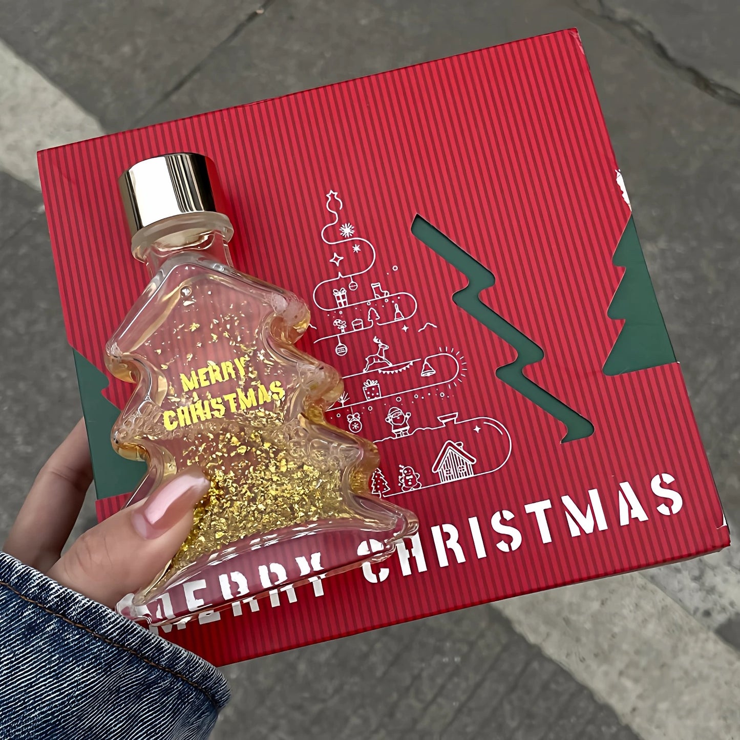 🎁【圣诞礼物】圣诞树金箔香水香薰礼盒装100ML🎄 Christmas Gift Christmas Tree Gold-Foil Perfume & Aroma Gift Set 100ML