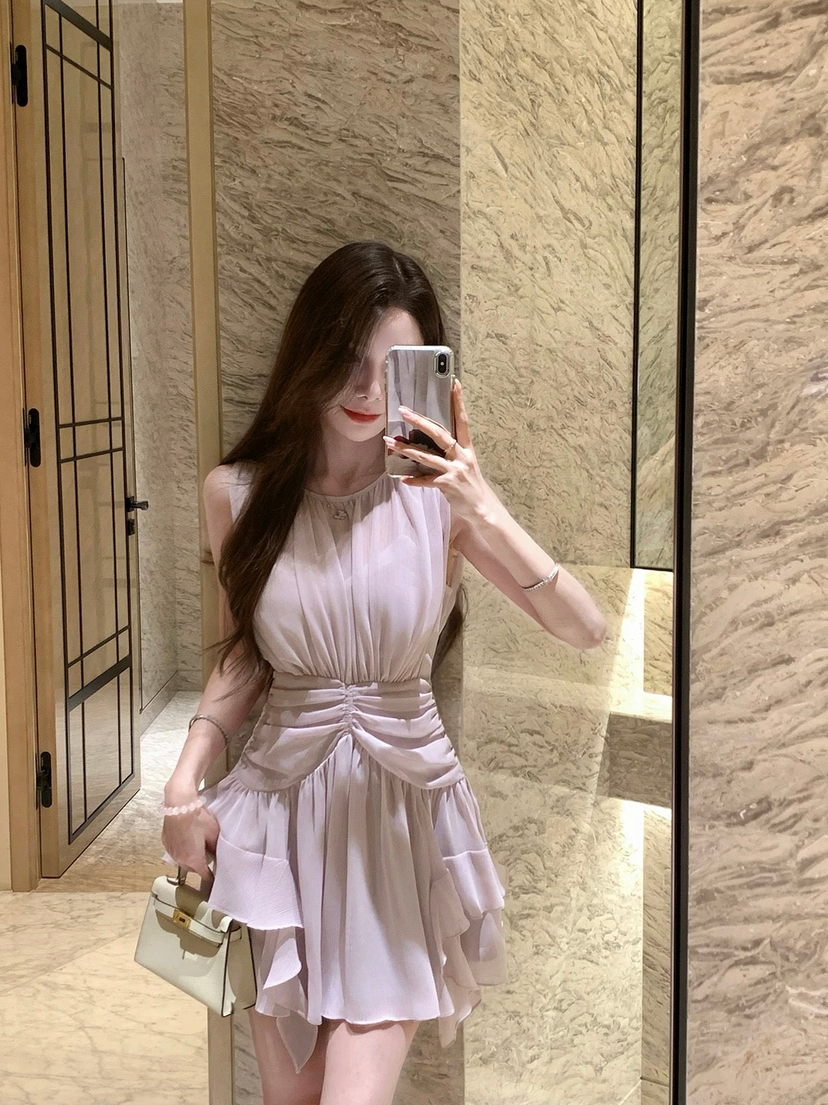 调感岛屿 气质雪纺连衣裙 Mood Island Elegant Chiffon Dress