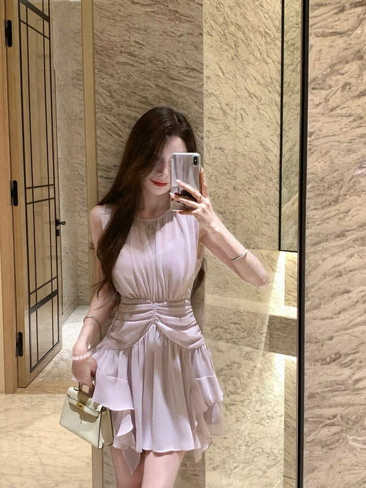 调感岛屿 气质雪纺连衣裙 Mood Island Elegant Chiffon Dress