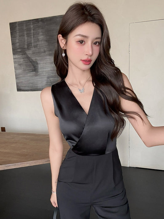 黛绮丝 气质名媛阔腿连体裤 Daiqisi Elegant Socialite Wide-Leg Jumpsuit