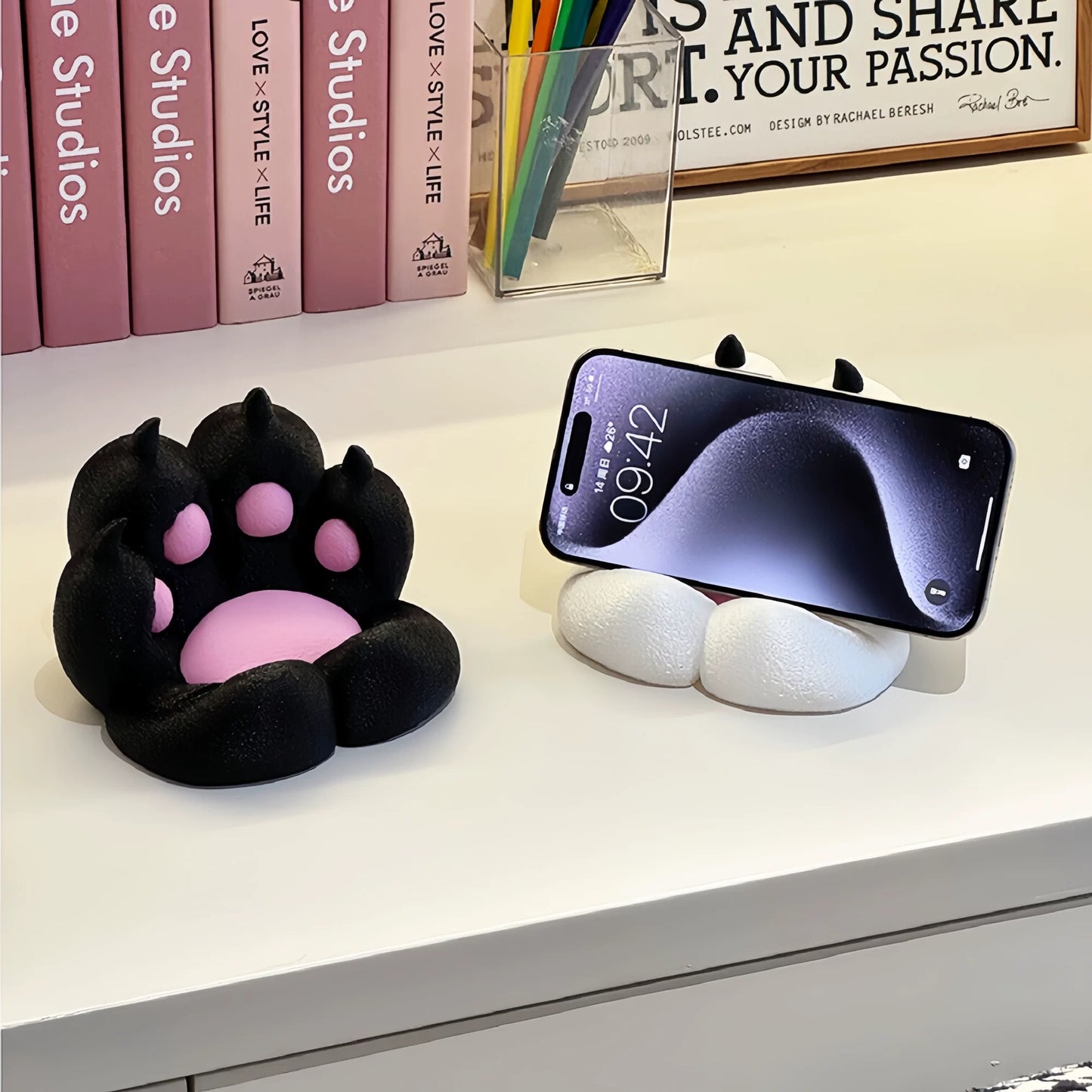可爱猫爪手机支架 Cute Cat Paw Phone Stand