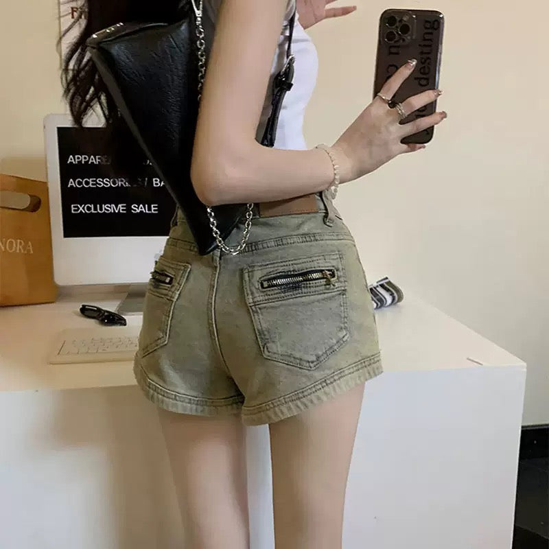 琴心细语 法式一字肩绑带收腰开衫/短裤 French Off-the-Shoulder Belted Waist Cardigan/Shorts