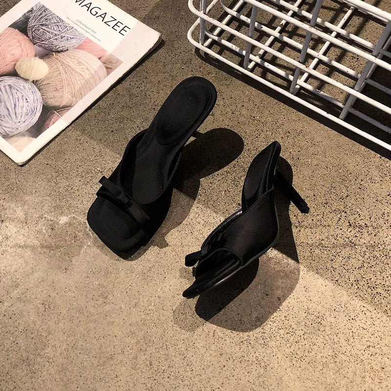 甜美仙女蝴蝶结细跟高跟鞋 Sweet Fairy Bow Stiletto Heels