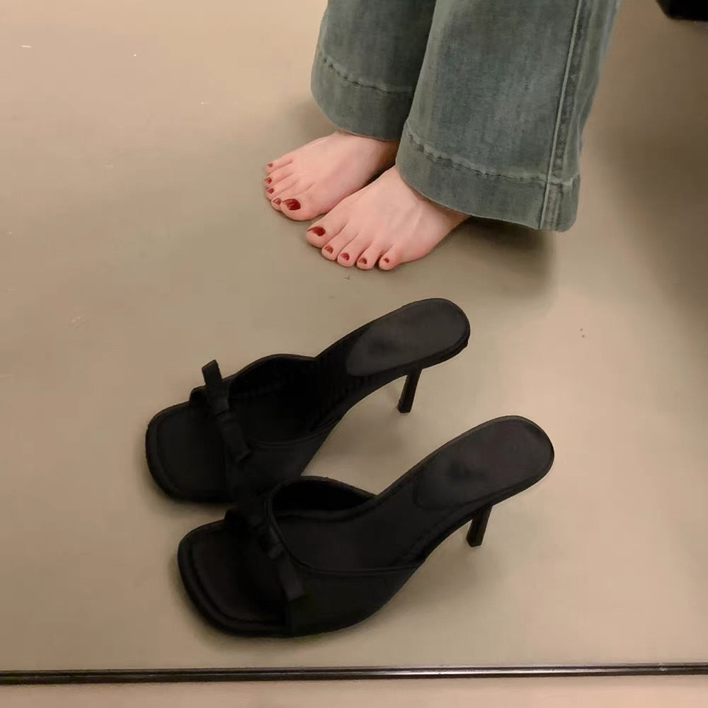 甜美仙女蝴蝶结细跟高跟鞋 Sweet Fairy Bow Stiletto Heels