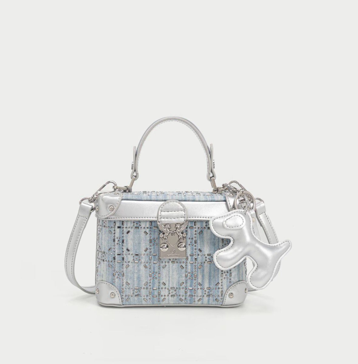 Kira Silver Muse Denim Bag
