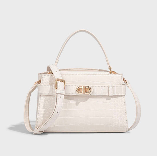 Kally Croc-Embossed Leather Bag