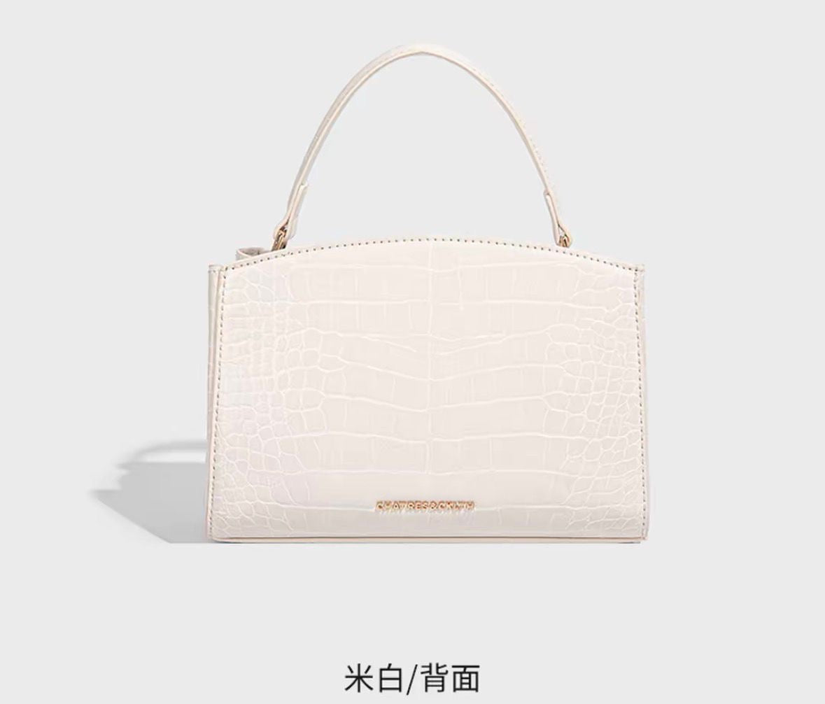 Kally Croc-Embossed Leather Bag